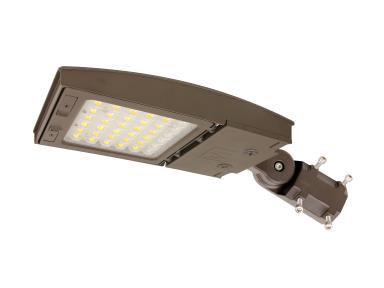 MaxLite M75UCW-WCSBKCR LED Outdoor Flood Area Light ,Watt 42/55/75W, Changeable Lens W, 120-277V, CCT 3000K/4000K/5000K, Slipfitter Mount, C-max Ready