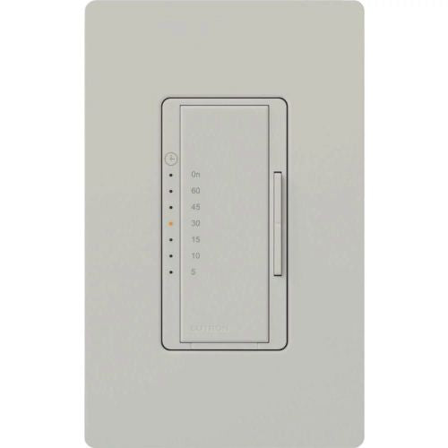 Lutron MA-T51MN-PD Maestro Satin Countdown Timer Control Switch, 5-60 Minutes, 5A Light, 3A Fan, Palladium Finish