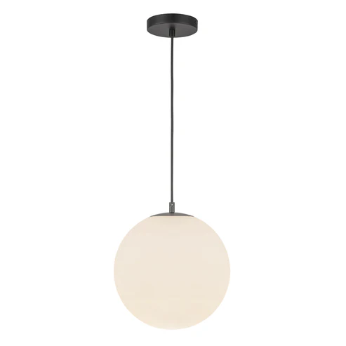Kuzco Lighting PD43212-BK/OP-5CCT-UNV Marco LED 11.88 inch Opal Glass Pendant Ceiling Light Black Finish