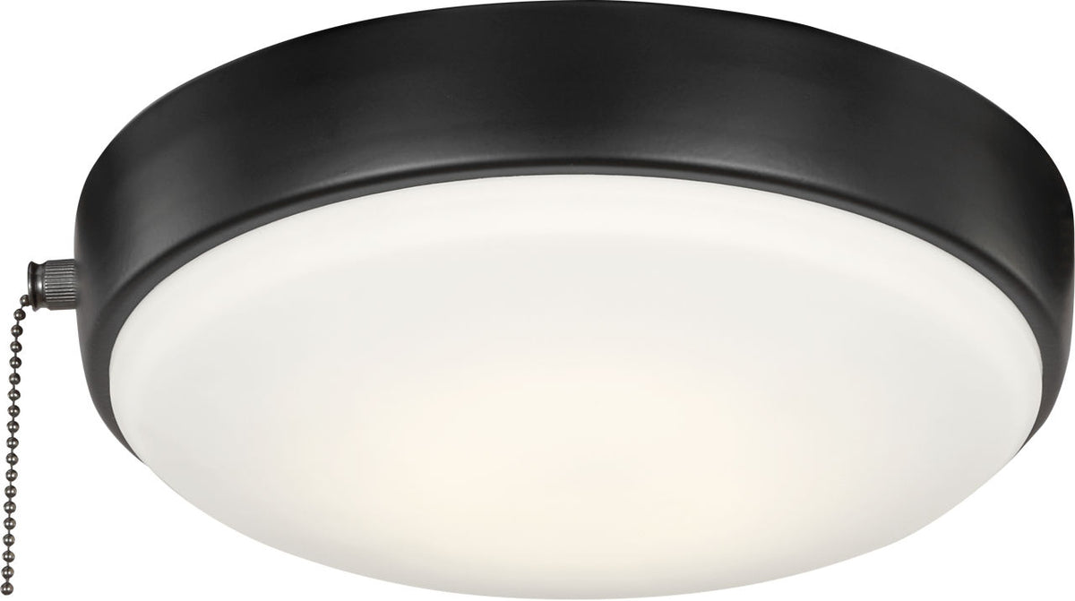 Generation Lighting MC265BK Universal Light Kits matte black LED light kit with frosted acrylic shade