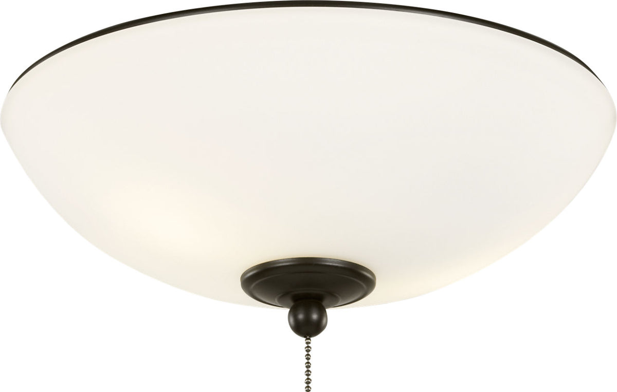 Generation Lighting MC266OZ Universal Light Kits oil rubbed bronze light kit with matte white glass