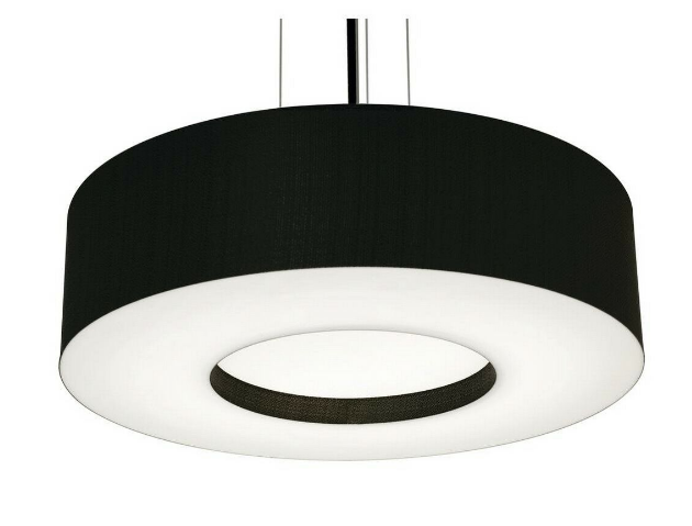 AFX Lighting MCP1932LAJUDBK-BK 19-in 42W Montclair E26 Pendant Light, 120V-277V, CCT Select, Black/ Black Finish