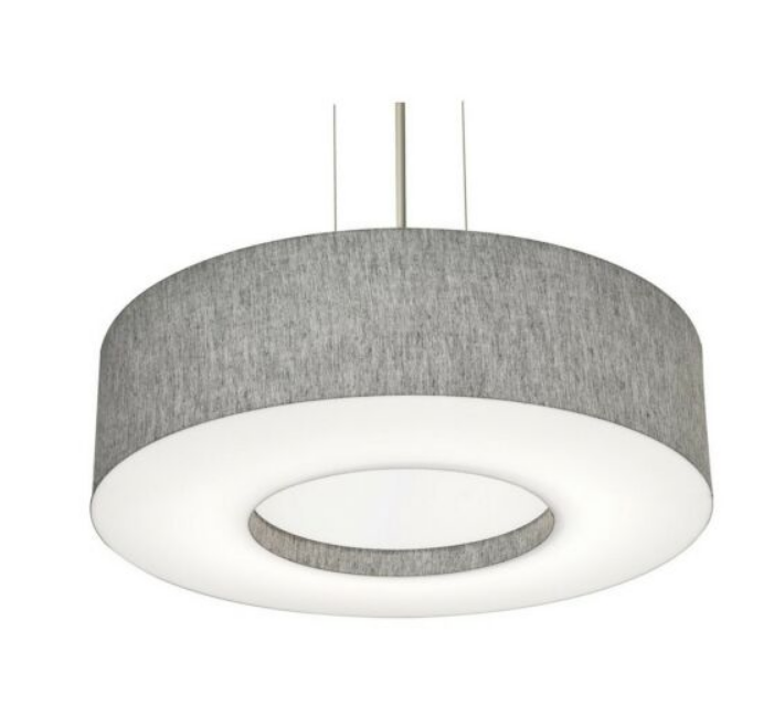 AFX Lighting MCP1932MBBK-GY 19-in 25W Montclair E26 Pendant 3 Lights, 120V, Gray/ Black Finish