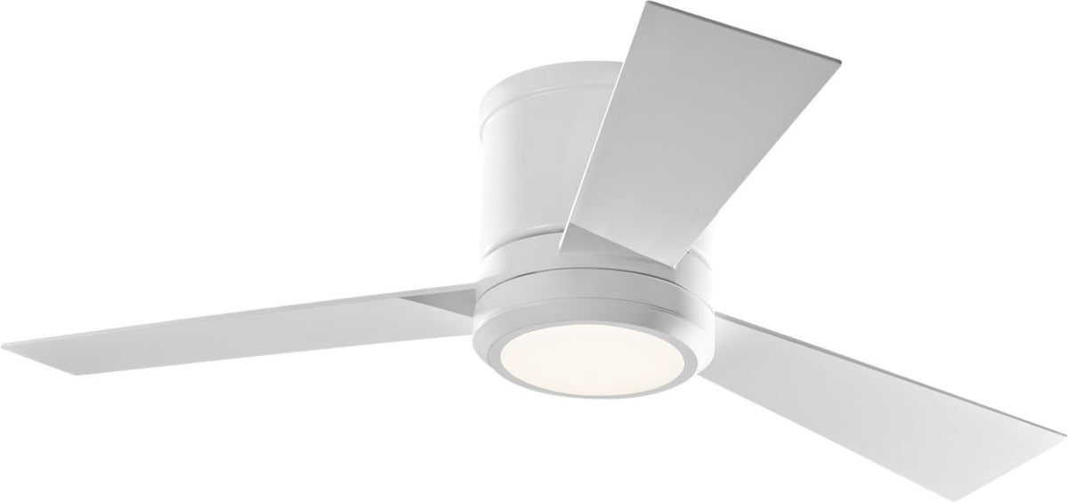 Generation Lighting Clarity 42 matte white LED ceiling fan