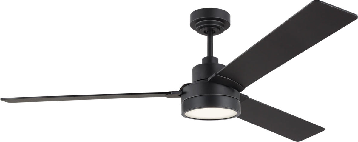 Generation Lighting Jovie 58 LED ceiling fan in Midnight Black