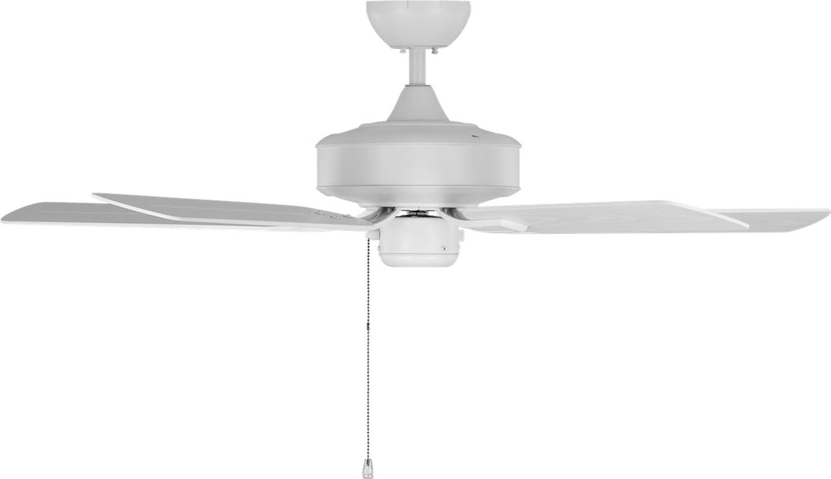 Generation Lighting 5LDO44RZW Linden Outdoor 44 Matte White Ceiling Fan