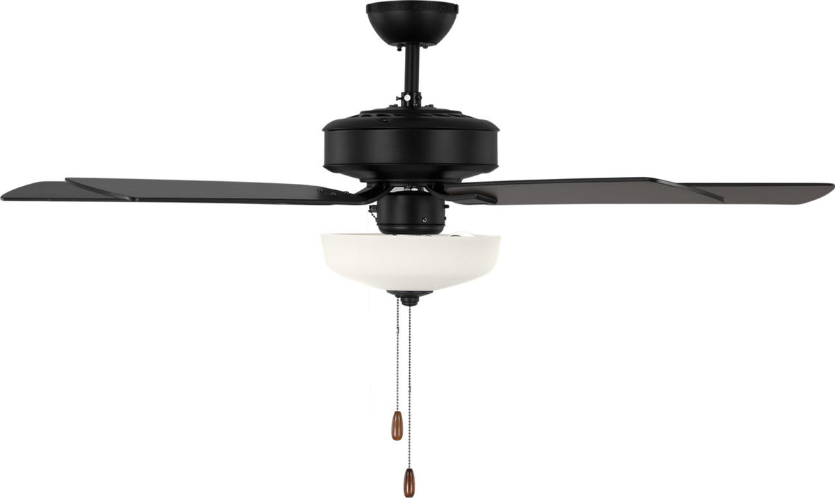 Generation Lighting 5LD52MBKD Linden 52 LED Midnight Black Ceiling Fan