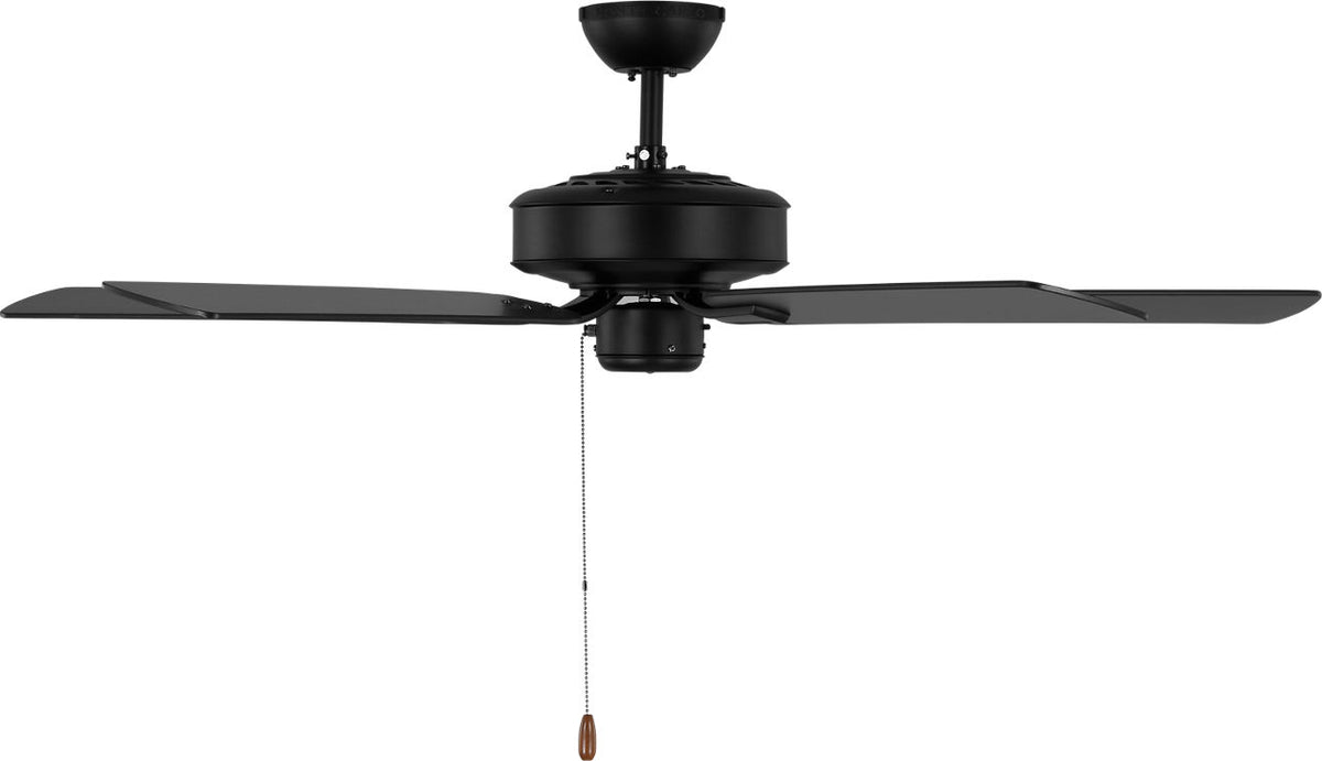 Generation Lighting 5LD52MBK Linden 52 inch Midnight Black ceiling fan