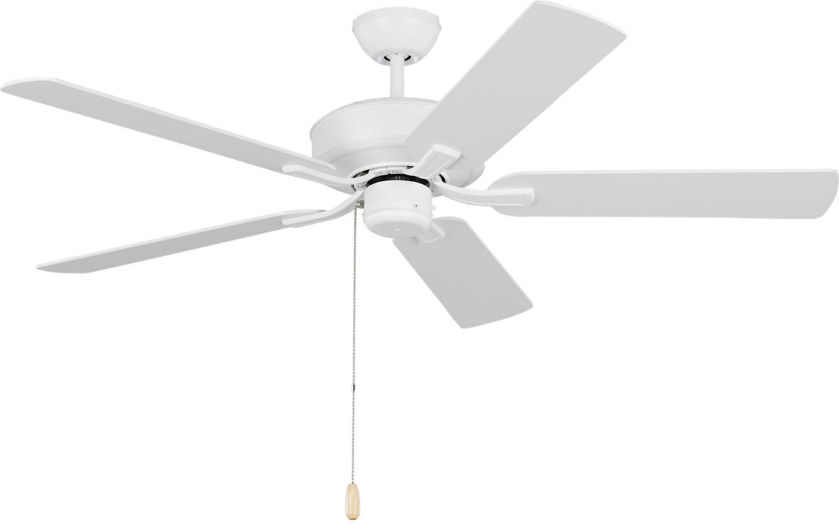 Generation Lighting 5LD52RZW Linden 52 matte white ceiling fan