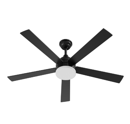 AFX Lighting MDXN525LACBKBK-WS Maddox 52 Inch Ceiling Fan, Watt 60W, Selectable 5CCT, Wall Switch Finish