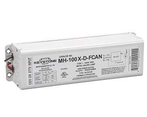 Keystone MH-100X-D-FCAN 3/1 100W Metal Halide, 120/277V, F-CAN