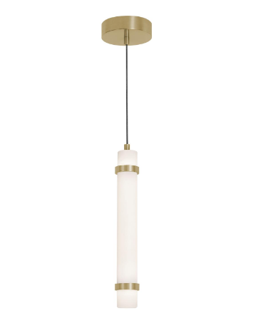AFX Lighting MIAP15LAJUDLB Miami 15 Inch LED Pendant Light, 120-277V, Watt 15W, Selectable 5CCT, Light Antique Brass Finish