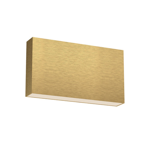 Kuzco Lighting AT67010-BG-UNV Mica 10-in All-terior Wall Light - CCT: 3000K - Finish: Brushed Gold