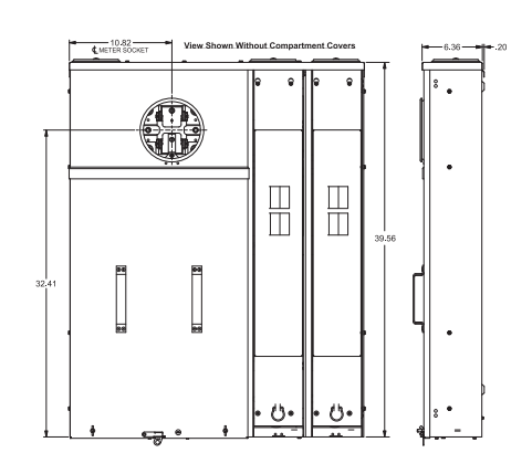 Siemens MK0402L1400SC 400-Amp Ring Type OH/UG Surface Meter Main