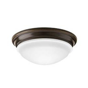 MaxLite ML2LASPRBZ14827 LED Flush Mount Ceiling Light , Wattage: 14 Voltage : 120V, Lumens : 996lm , Color Temp : 2700K Pearl Dark Bronze Finish