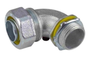 Orbit MLT90-400 4" Malleable Iron Liquid Tight Connector 90 Degree Angle