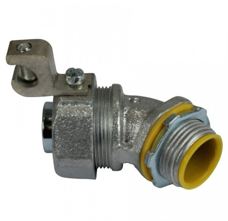 Orbit MLTI45LL-250 2-1/2 Inch Trade Size, Insulated 45° Angle Liquid Tight Conn. With Aluminum Lug, #14 - #1/0