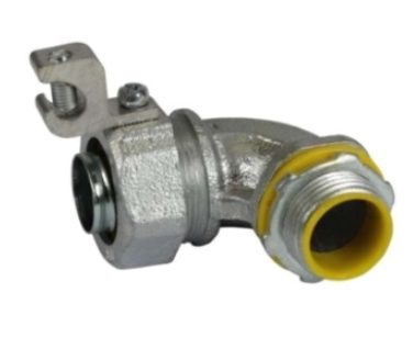 Orbit MLTI90LL-250 2-1/2" Insulated 90° Angle Liquid Tight Connector With Aluminum Lug #14-1/0