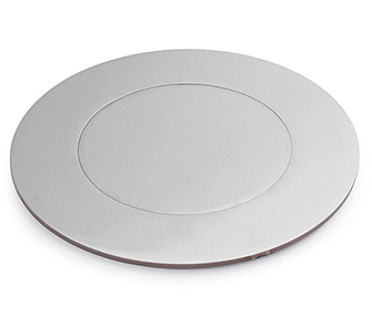 Lew Electric MOI4-PWR4-SS-DC Customizable, flush mounted, 2-Hour Fire Rated Poke-Through with four inch core, (4) single receptacle, Drop Cover , Stainless Steel Finish