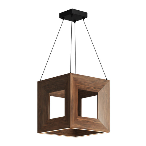 Kuzco Lighting PD32912-WT-UNV Morina 12-in Pendant Ceiling Light - CCT: 3000K - Finish: Walnut