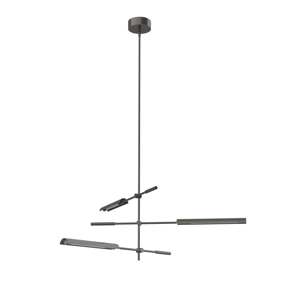Alora Lighting MP316403UBMS-UNV Astrid LED 43.88 inch Metal Shade and Urban Bronze Multi-Pendant Ceiling Light