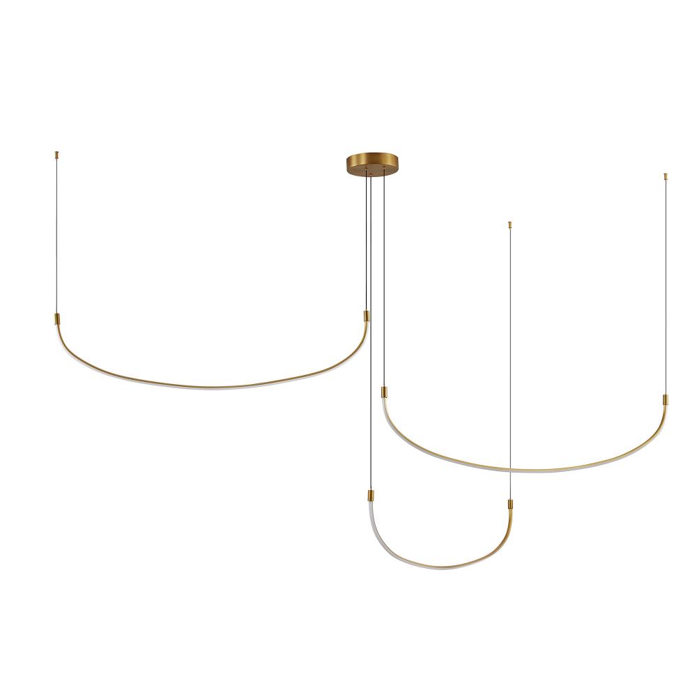 Kuzco Lighting MP89370-BG-UNV Talis LED 70.5 inch Brushed Gold Multi-Pendant Ceiling Light