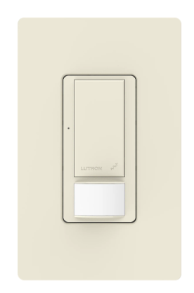 Lutron MRF2S-8SS-LA Maestro Occupancy/Vacancy In-Wall Sensor Switch, 8A Light/4.4A Fan Switching, 120/277V, Light Almond Finish