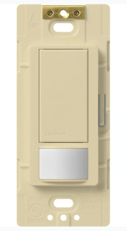 Lutron MS-VPS5MH-IV Maestro Switch with Vacancy Sensor Multi Location 120V / 5A, Ivory Finish