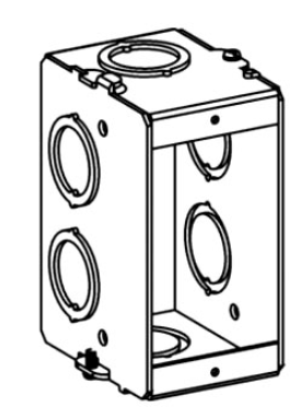 Orbit MSBG-1 2-1/2” Deep, Gangable 1-Gang Masonry Box With Cko