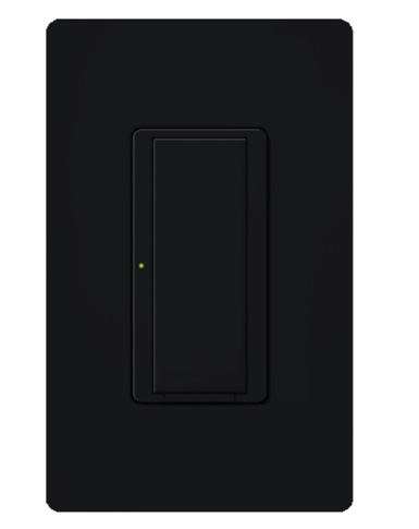Lutron MSC-S8AM-MN Maestro Satin Single Pole/Multi-Location Switch, 8A Light, 3A Fan, Midnight Finish
