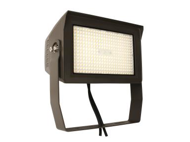 MaxLite MSF100UA-CSBYPCTA LED Slim Outdoor Flood Light ,Watt 100W, 0-10V Dimming, Adjustable Beam ,120-277V, CCT 3000K/4000K/5000K, Yoke Mount, Photocell - TAA