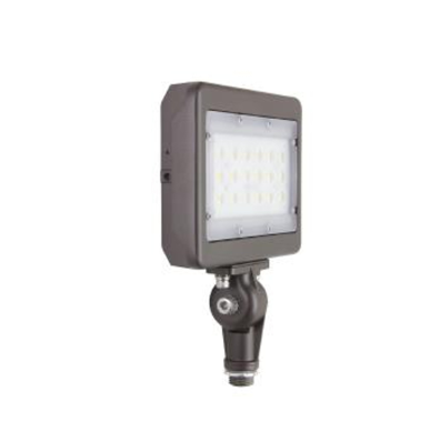 MaxLite MSF29UW-40BKT LED Slim Flood Light 29W 120-277V Wide 4000K Bronze Knuckle 1/2" Threaded Nipple Mount