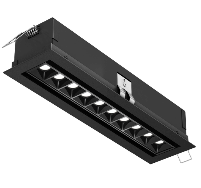 Dals Lighting MSL10G-CC-V-BK 13 Inch Multi-spot Directional recessed downlight, Watt 24W, Lumens 1300lm, 5CCT 2700K / 3000K / 3500K / 4000K / 5000K Black Finish