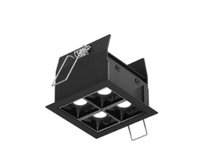 Dals Lighting MSL4-CC-V-BK 3 Inch Multi-spot Recessed downlight, Watt 12W, Lumens 600lm, 5CCT 2700K / 3000K / 3500K / 4000K / 5000K Black Finish
