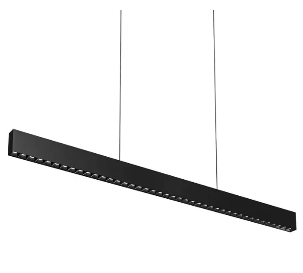 Dals Lighting MSLPD72-CC-UNV-BK 72 Inch Multi Spot Linear Pendant Light, 5CCT,Lumens 3200, Watt 60W Black Finish
