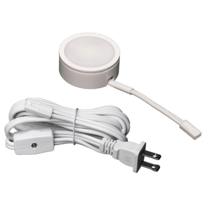 American Lighting MVP-1-5CCT-WH MVP LED Puck Light Kit - CCT Selectable - Lumens 230 lm - Wattage 4W - Voltage 120V - White Finish