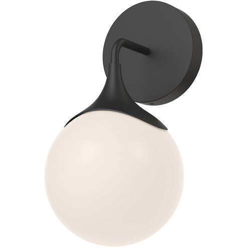 Alora Mood WV505106MBOP Nouveau 1 Light 6 inch Matte Black Bath Vanity Light Wall Light