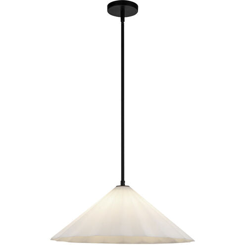 Alora Mood PD451820MBOP Serena 1 Light 20.5 inch Matte Black Pendant Ceiling Light