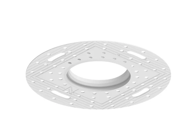 NORA Lighting NAP-TLMR-3R Round Trimless Mud Plate for 3" Apollo Round Flangeless