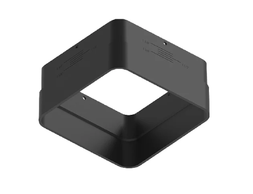 NORA Lighting NAPC-3S15 1.25" to 1.625" Square Ceiling Extension Collar for 3" Apollo Square Housings, Black Finish
