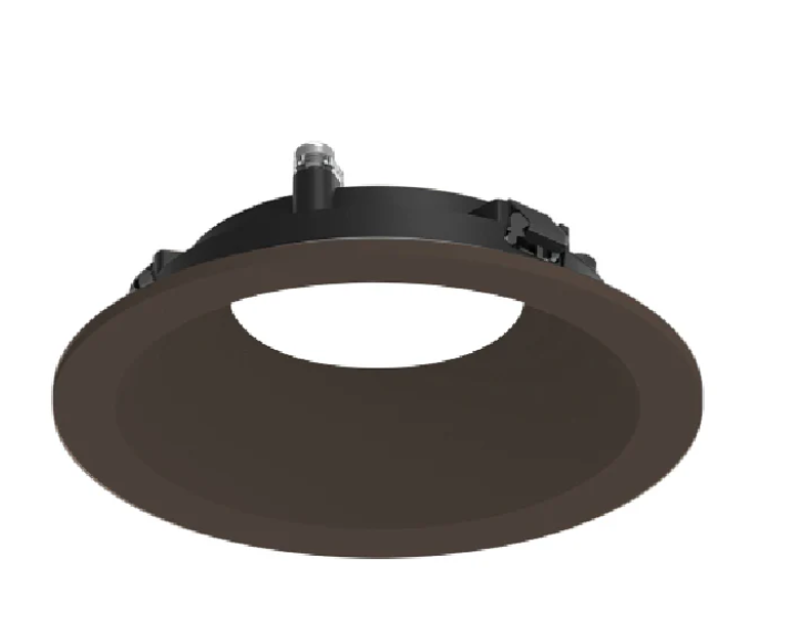 NORA Lighting NAPF-3RDNBZ/CL 3" Apollo Round Flanged Downlight Trim with Clear Lens Bronze Finish