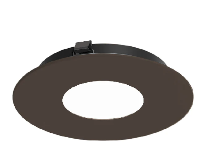NORA Lighting NAPF-3RPHBZ/CL 3" Apollo Round Flanged Pinhole Trim with Clear Lens Bronze Finish