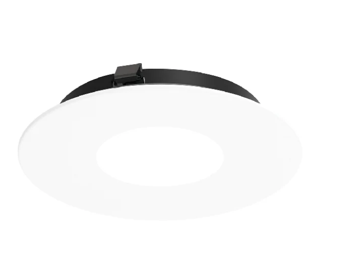 NORA Lighting NAPF-3RPHMPW/CL 3" Apollo Round Flanged Pinhole Trim with Clear Lens Matte Powder White Finish