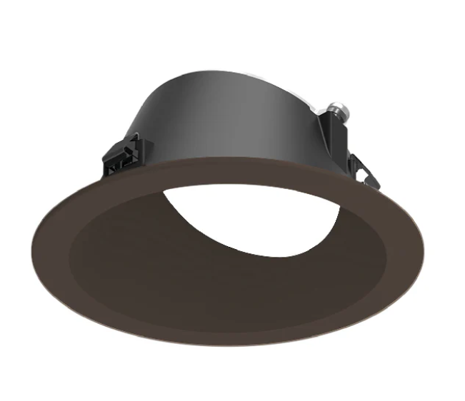 NORA Lighting NAPF-3RWWBZ/CL 3" Apollo Round Flanged Wall Wash Trim with Clear Lens Bronze Finish