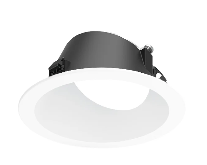 NORA Lighting NAPF-3RWWMPW/CL 3" Apollo Round Flanged Wall Wash Trim with Clear Lens Matte Powder White Finish