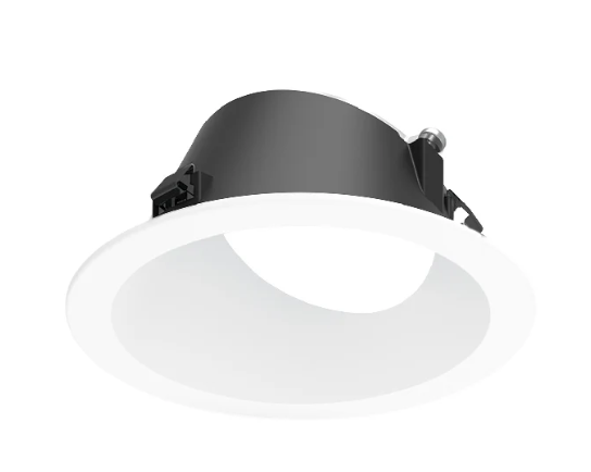 NORA Lighting NAPF-3RWWMPW 3" Apollo Round Flanged Wall Wash Trim, Matte Powder White Finish