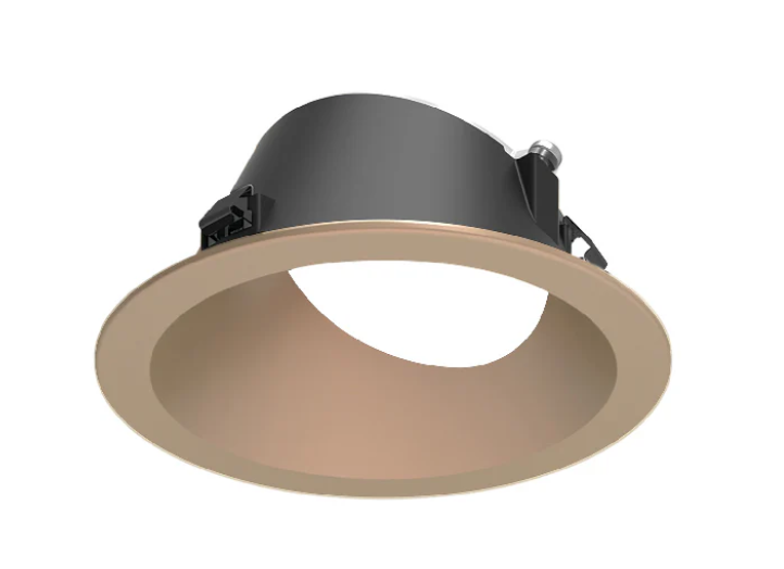 NORA Lighting NAPF-3RWWWD/CL 3" Apollo Round Flanged Wall Wash Trim with Clear Lens Wheat Diffused Finish