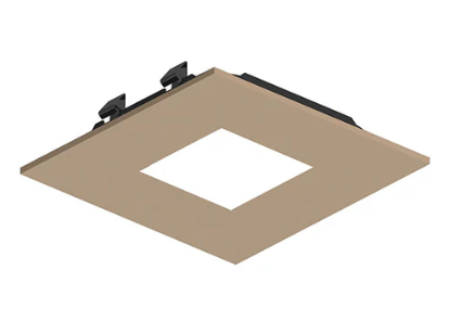 NORA Lighting NAPF-3SPHWD 3" Apollo Square Flanged Pinhole Trim, Wheat Diffused Finish
