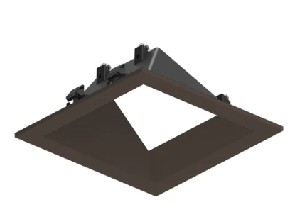 NORA Lighting NAPF-3SWWBZ 3" Apollo Square Flanged Wall Wash Trim, Bronze Finish