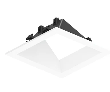 NORA Lighting NAPF-3SWWMPW 3" Apollo Square Flanged Wall Wash Trim, Matte Powder White Finish